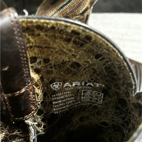 Ariat Dark Brown Western Ankle Booties - Picture 6 of 6